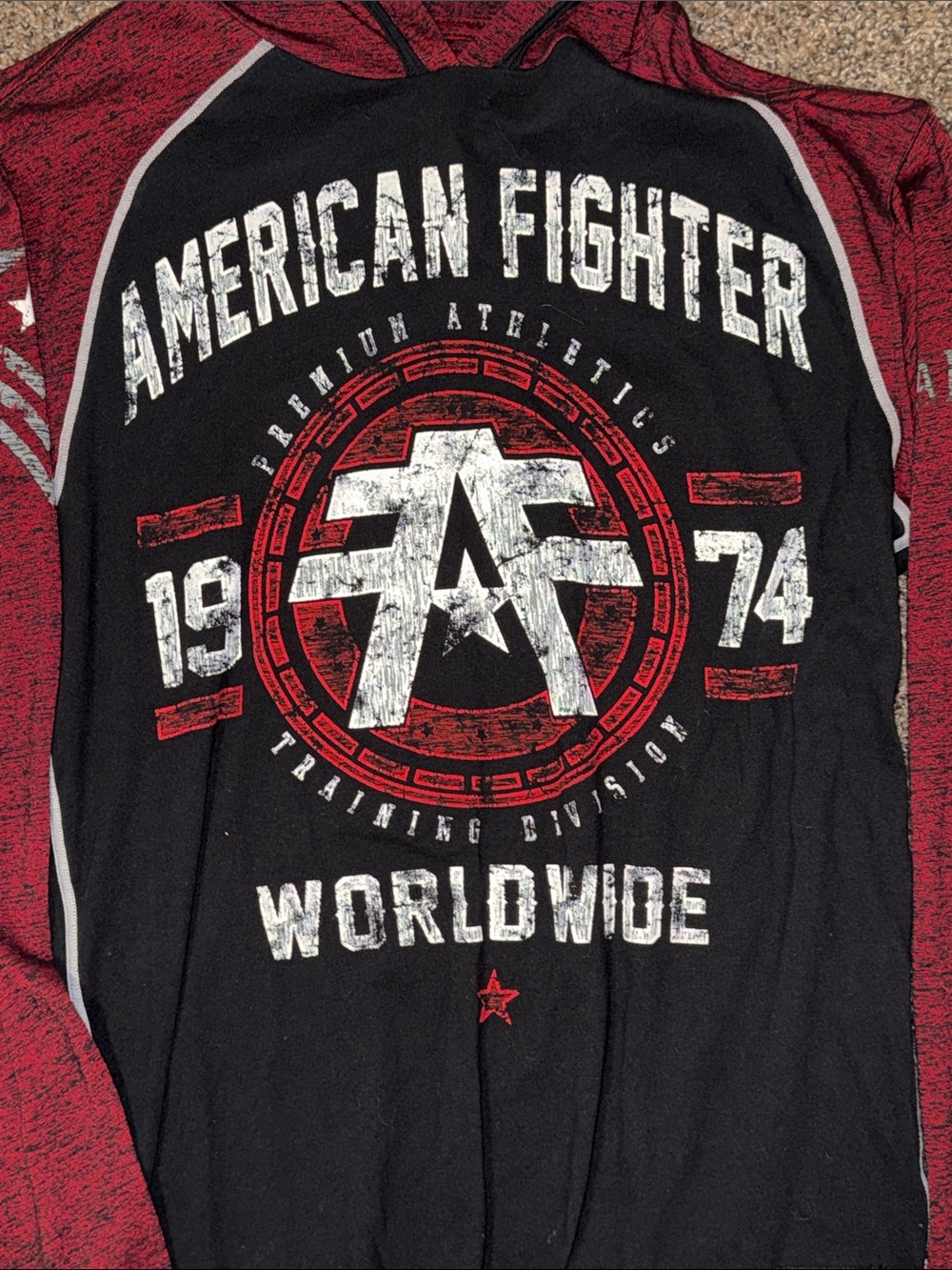 American Fighter Hooded Long Sleeve size Medium - Picture 3 of 5